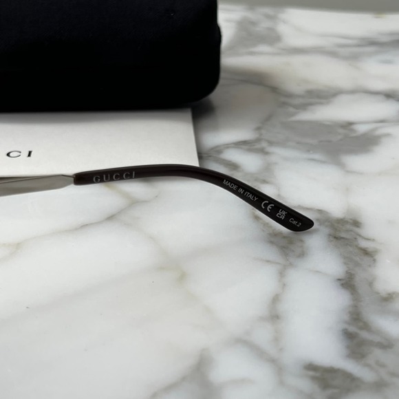 NEW Gucci GG0941S Silver Logo Mirror Aviator Sunglasses - Picture 11 of 12